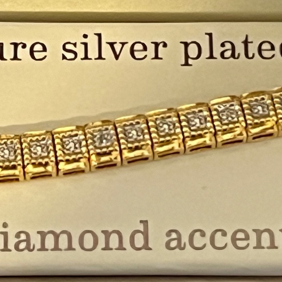 Sparkle Allure Jewelry Sparkle Allure Pure Silver Plated Gold